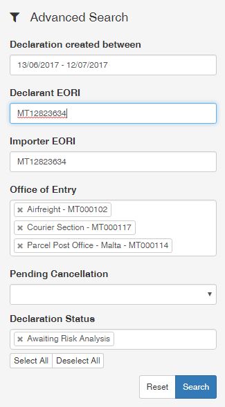 advanced search multiple fields