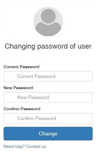 first time log on change passwrd